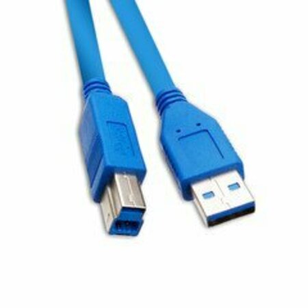 SWE-TECH 3C USB 3.0 Printer / Device Cable, Blue, Type A Male to Type B Male, 3 foot FWT10U3-02203